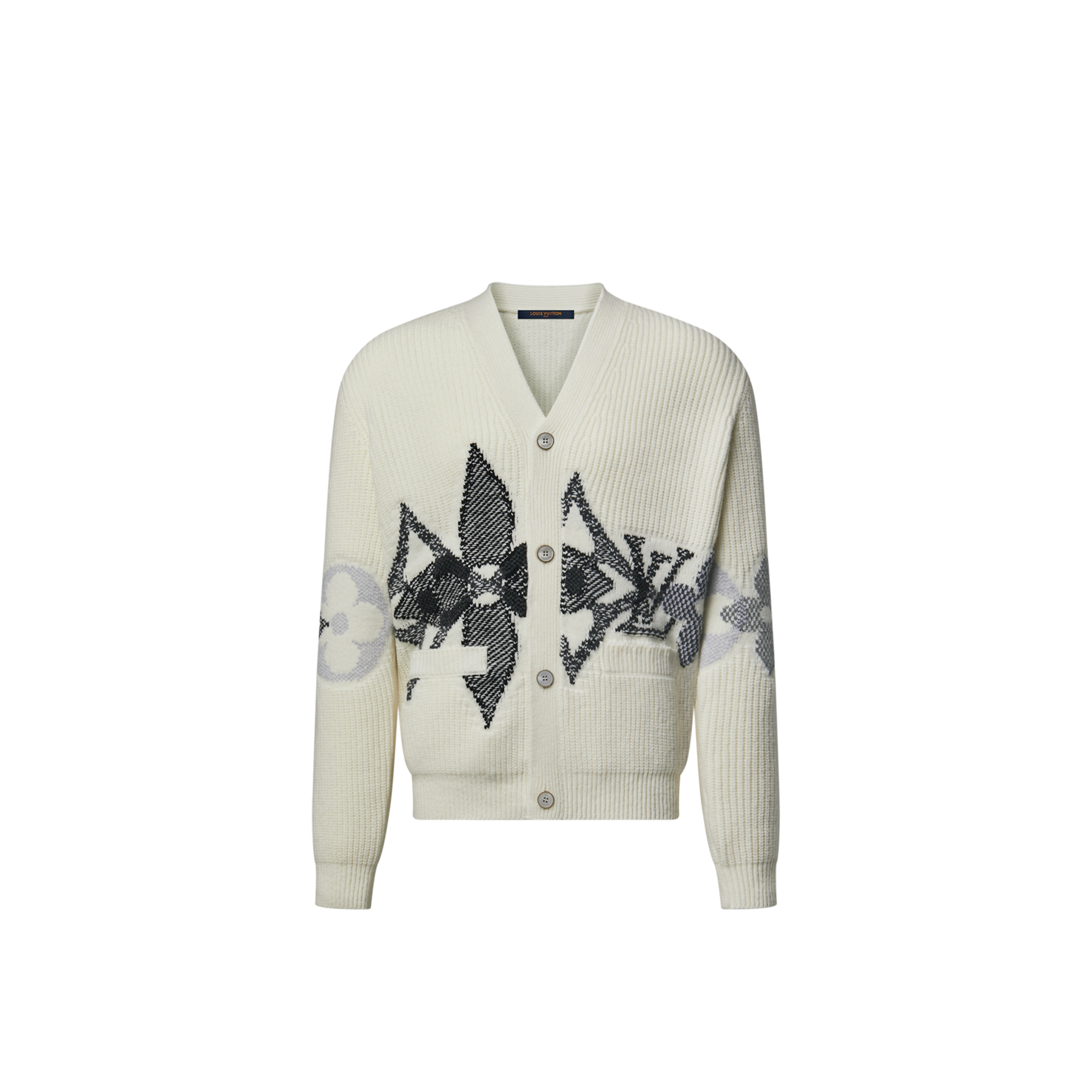 LOUIS VUITTON GRAPHIC KNITTED CARDIGAN 1AJBX7